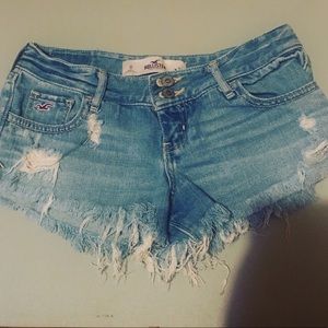Hollister Ripped Jean Shorts